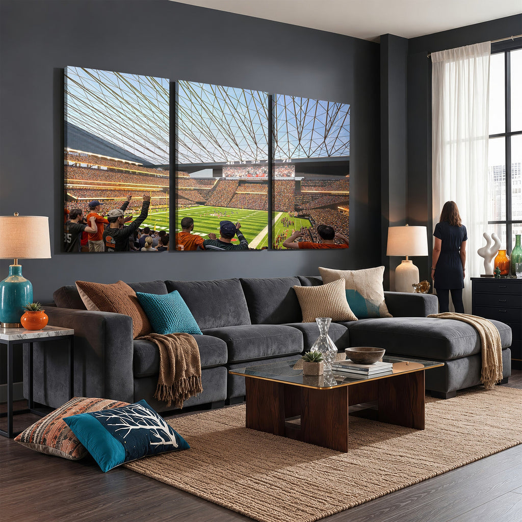 Cleveland Browns Stadium Wall Art Canvas Print