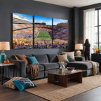 Tennessee Neyland Stadium Wall Art, Sports Arena Canvas, Framed and Ready to Hang