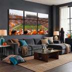 Tennessee Neyland Stadium Wall Art, Sports Arena Canvas, Home Bar Wall Decor