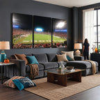 Dooley Stadium Wall Art, Sports Arena Panoramic Canvas