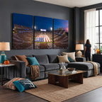 Oklahoma Sooners Memorial Stadium Wall Art Canvas Print