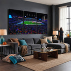 Ole Miss Rebels Vaught Hemingway Stadium Wall Art Canvas Print