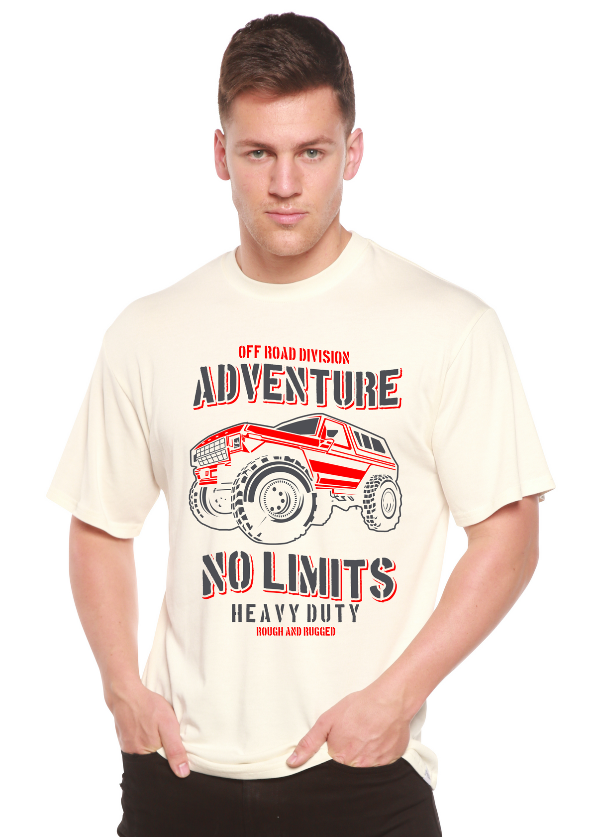 No Limits Spun Bamboo® Men's Bamboo Viscose/Organic Cotton Short Sleeve Graphic T-Shirt
