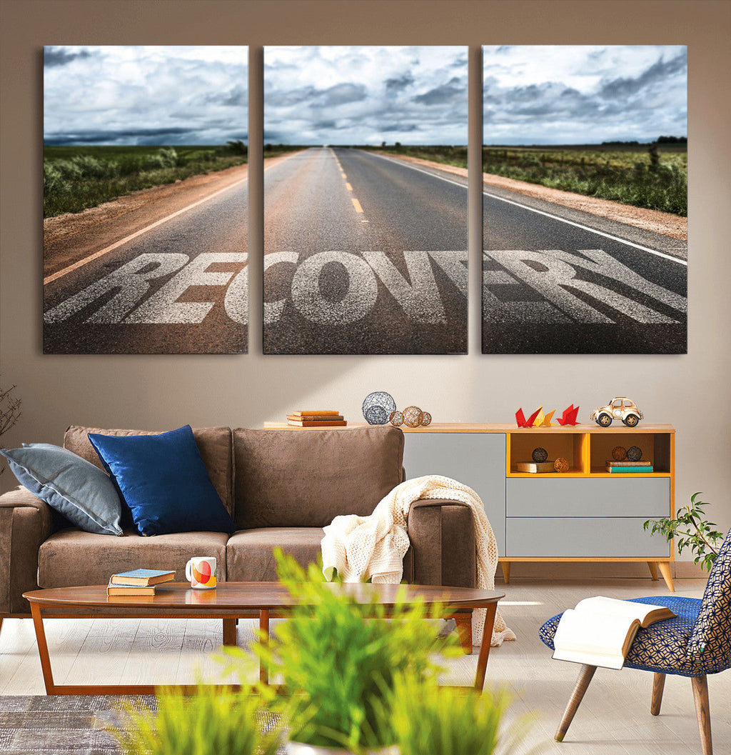 Recovery Road Wall Art Canvas Print
