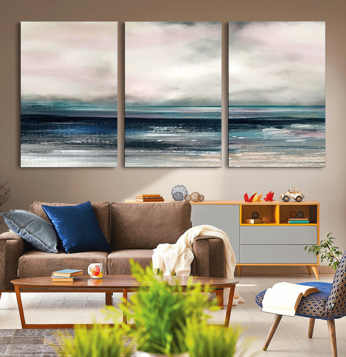 Contemporary Abstract Wall Art Canvas Print