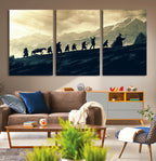 Fellowship Journey Wall Art | Fantasy Adventure Canvas Print