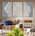 Abstract Tree Ring Wall Art Canvas Print, Framed and Ready to Hang