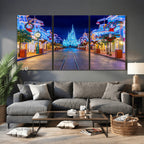 Disney Castle Wall Art | Large Magic Kingdom Canvas Artwork
