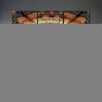 Tree Rings Wall Art Canvas Print, Rustic Wood Grain