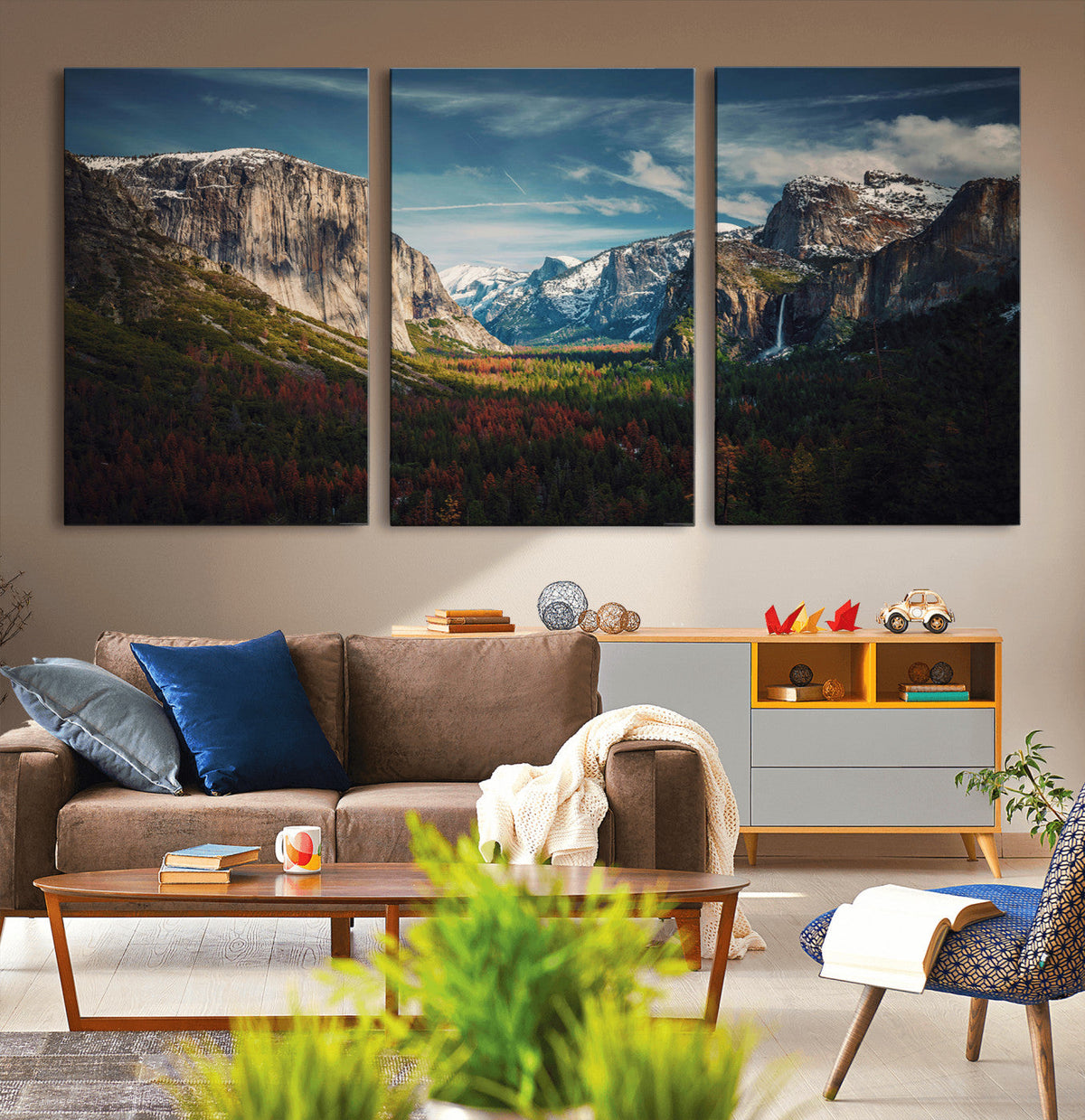 Yosemite National Park Wall Art Canvas Print, Framed El Capitan Mountain Landscape