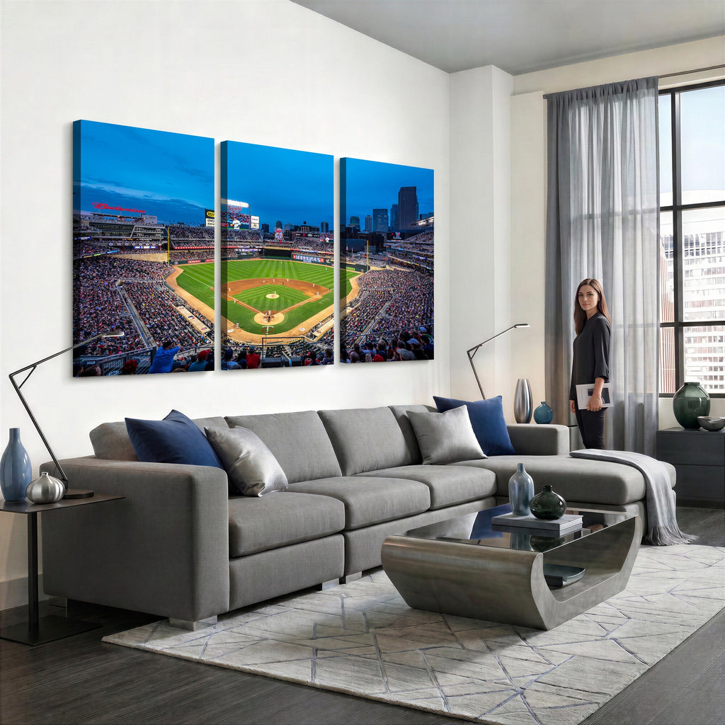 Target Field Stadium Wall Art Canvas Print, Minnesota Twins