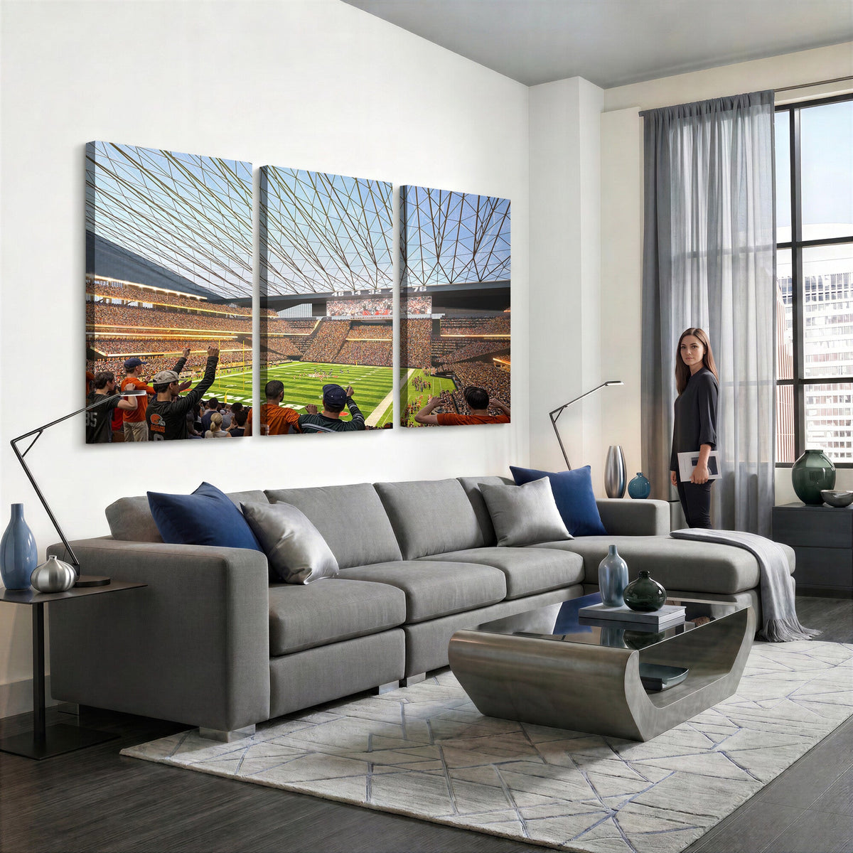 Cleveland Browns Stadium Wall Art Canvas Print