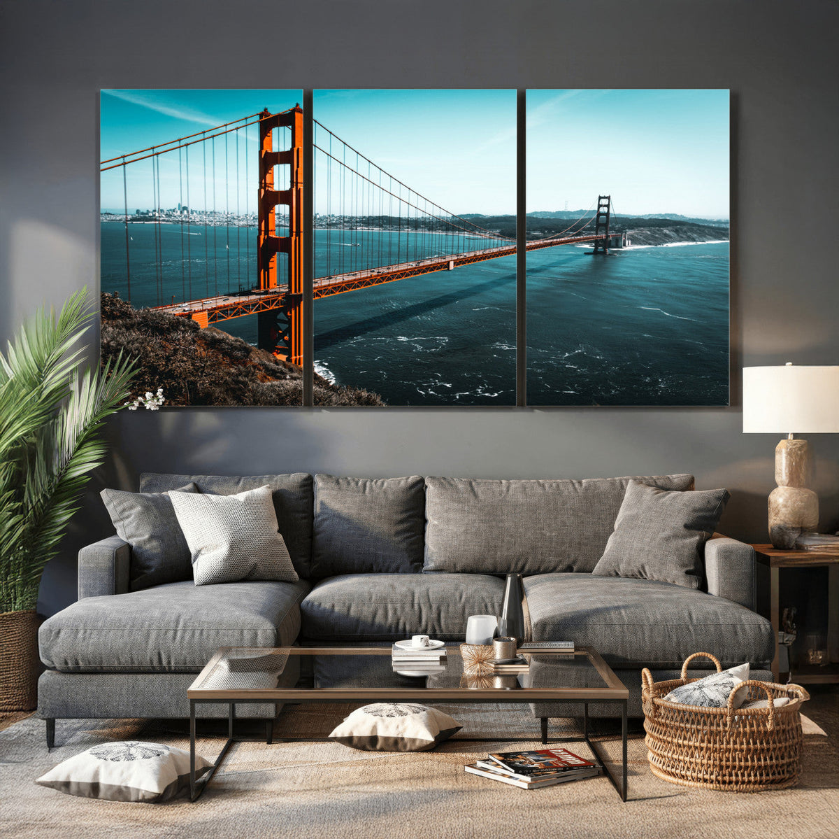 Golden Gate Bridge Wall Art Canvas Print | San Francisco Landmark Photography