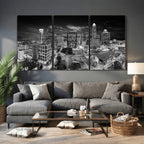 Charlotte Skyline Canvas Wall Art Print | North Carolina Cityscape