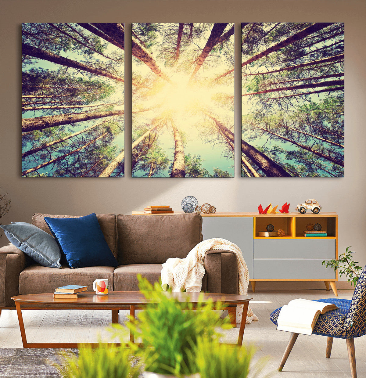 Tree and Sunshine Canvas Print