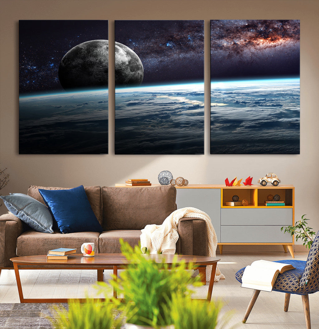 Space and Planet Canvas Print