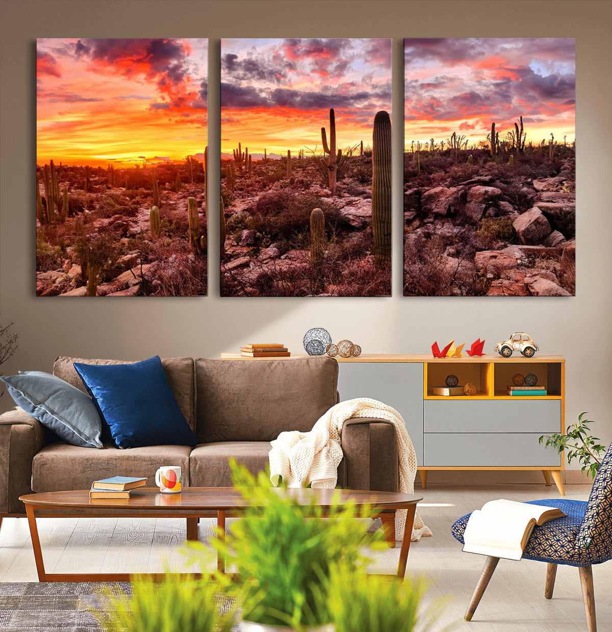 Arizona Desert Print, Western Cowboy Wall Art Print