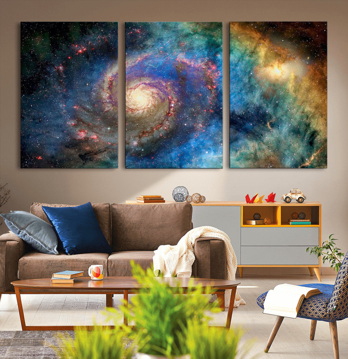Spiral Galaxy Wall Art Canvas Print