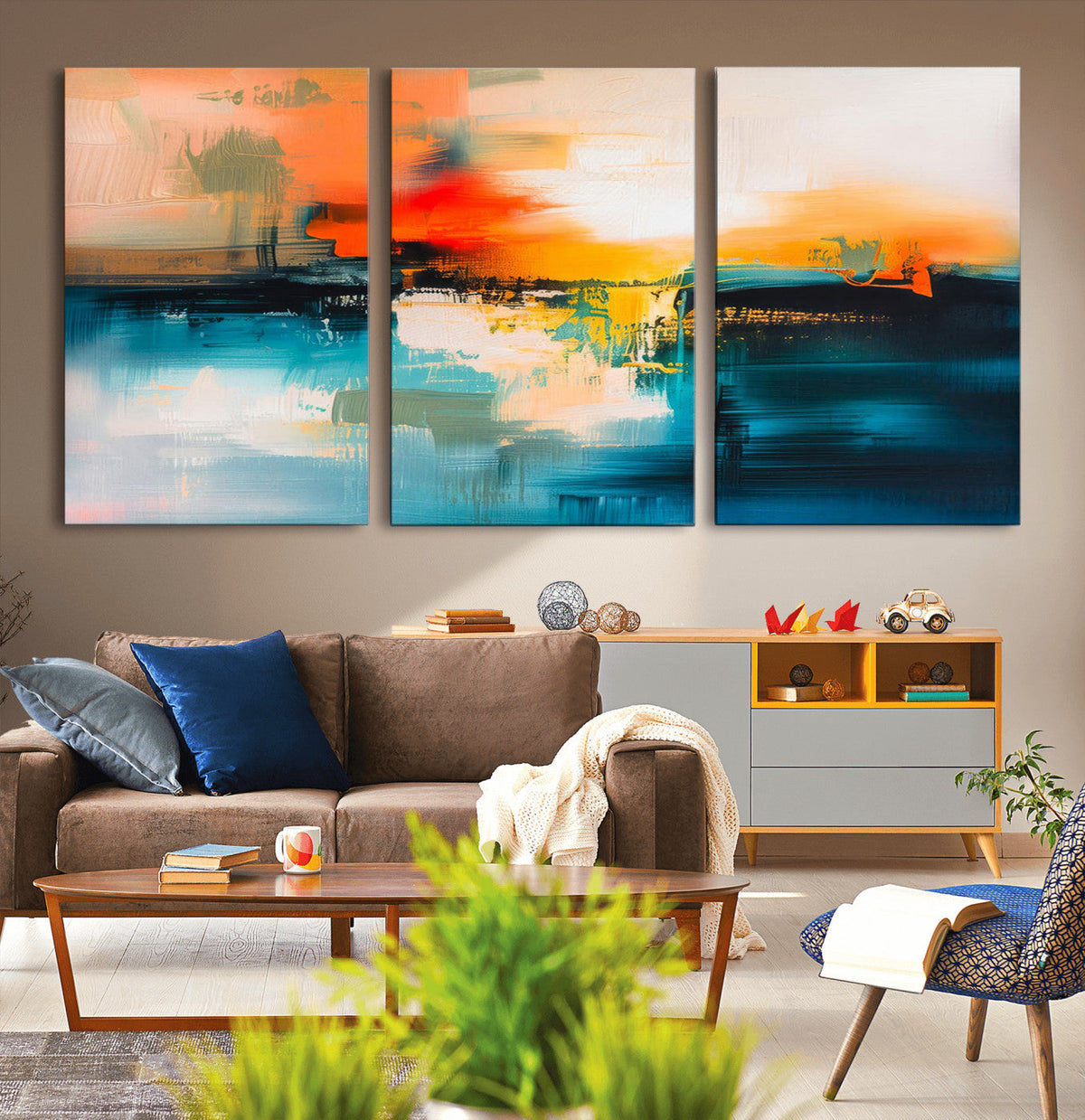 Colorful Abstract Wall Art | Bold Modern Canvas Print | Ready to Hang