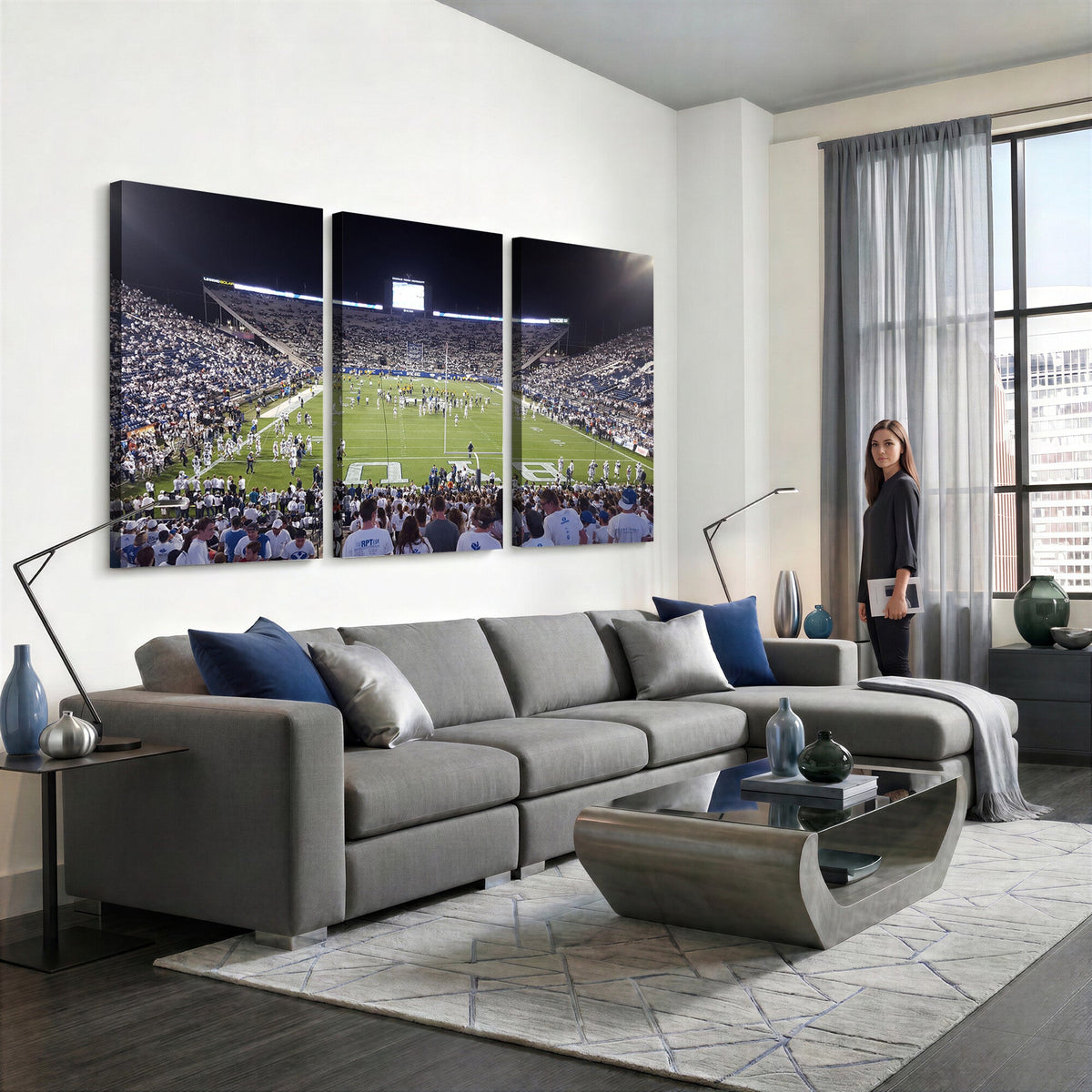 Brigham Young University Cougars Football Print Canvas