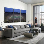 University of Michigan Wolverines Football Team Print, Ann Arbor, Home Bar Wall Decor