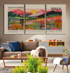 Yayoi Kusama 1986 Wall Art Print, Wabi Sabi Japanese Vibrant Abstract Landscape Canvas