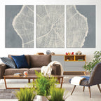 Abstract Tree Ring Wall Art Canvas Print, Framed and Ready to Hang