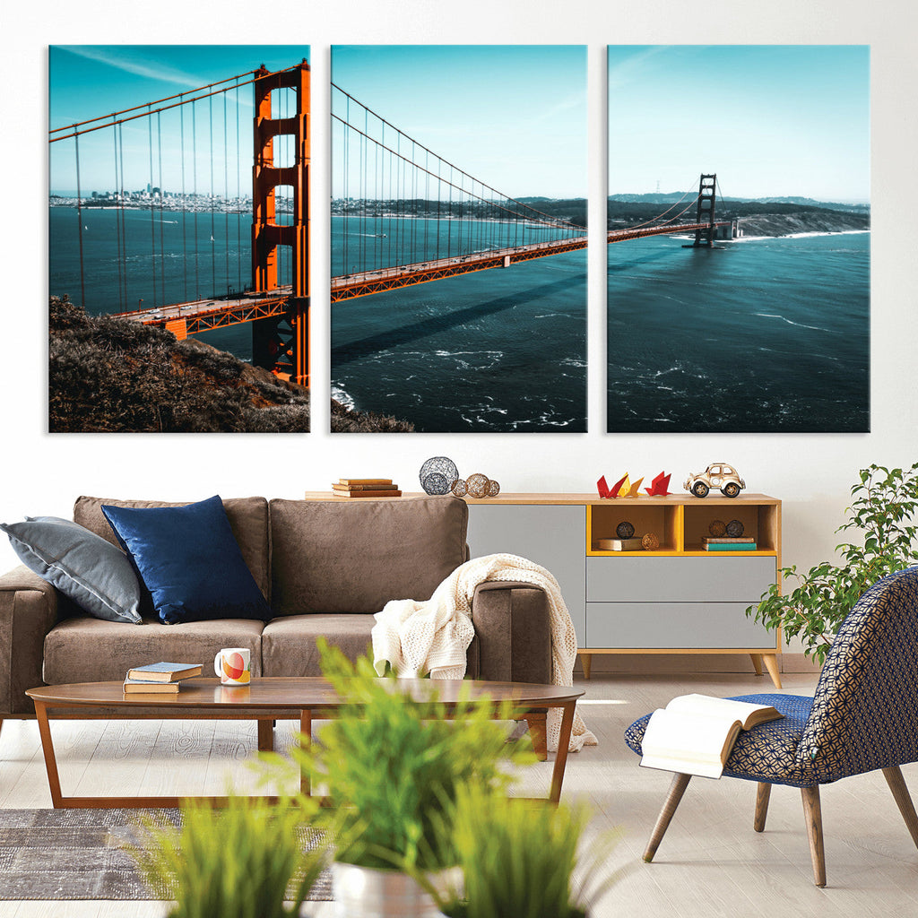 Golden Gate Bridge Wall Art Canvas Print | San Francisco Landmark Photography