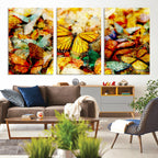 Butterfly Wall Art Canvas Print | Colorful Abstract Nature Artwork