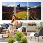 Chicago Bears Soldier Field Canvas Wall Art, NFL Stadium Panorama