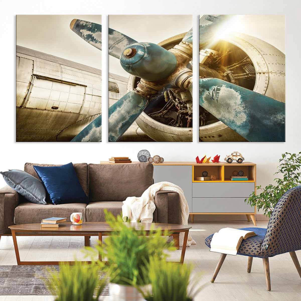 Vintage Airplane Canvas Print