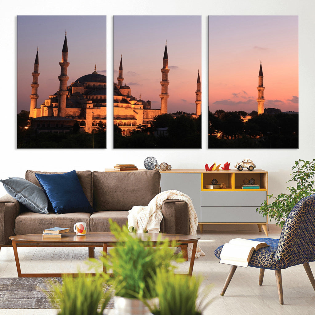 Wall Art Turkey Istanbul Skyline Canvas Print