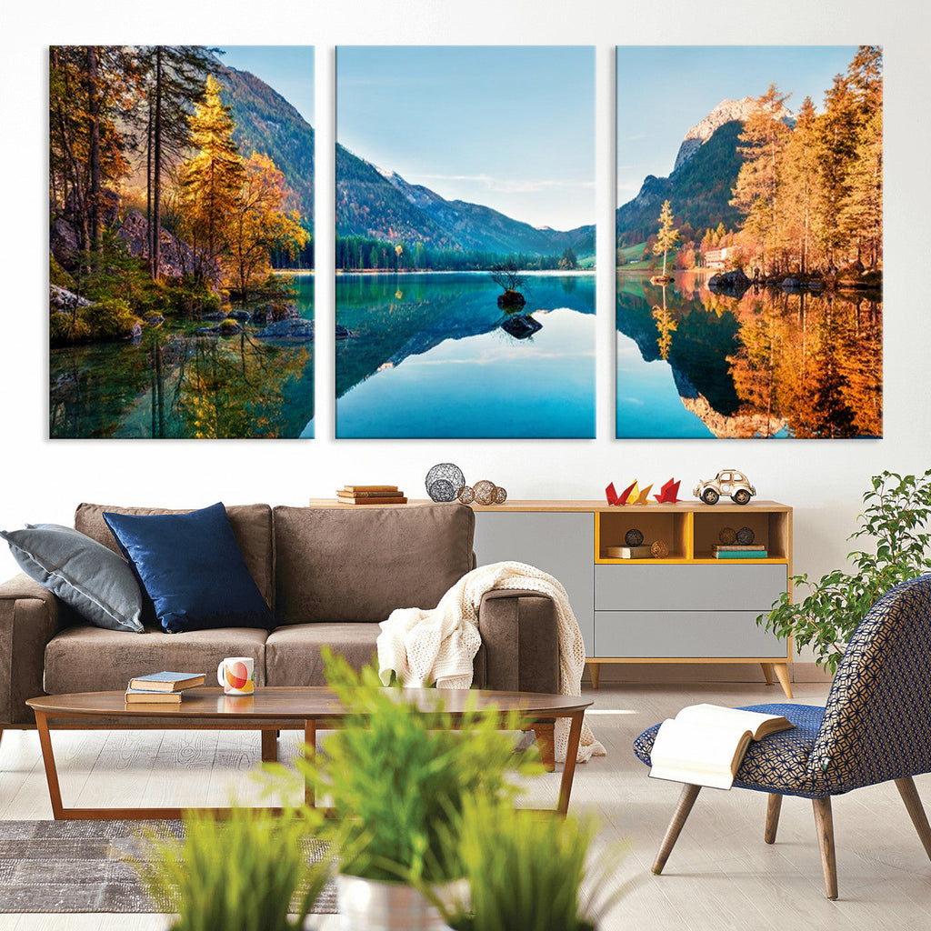 Fantastic Autumn Panorama Wall Art Canvas Print