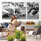 American Football Player Wall Art Canvas Print