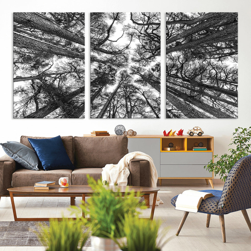 Trees Contemporary Art Canvas Print