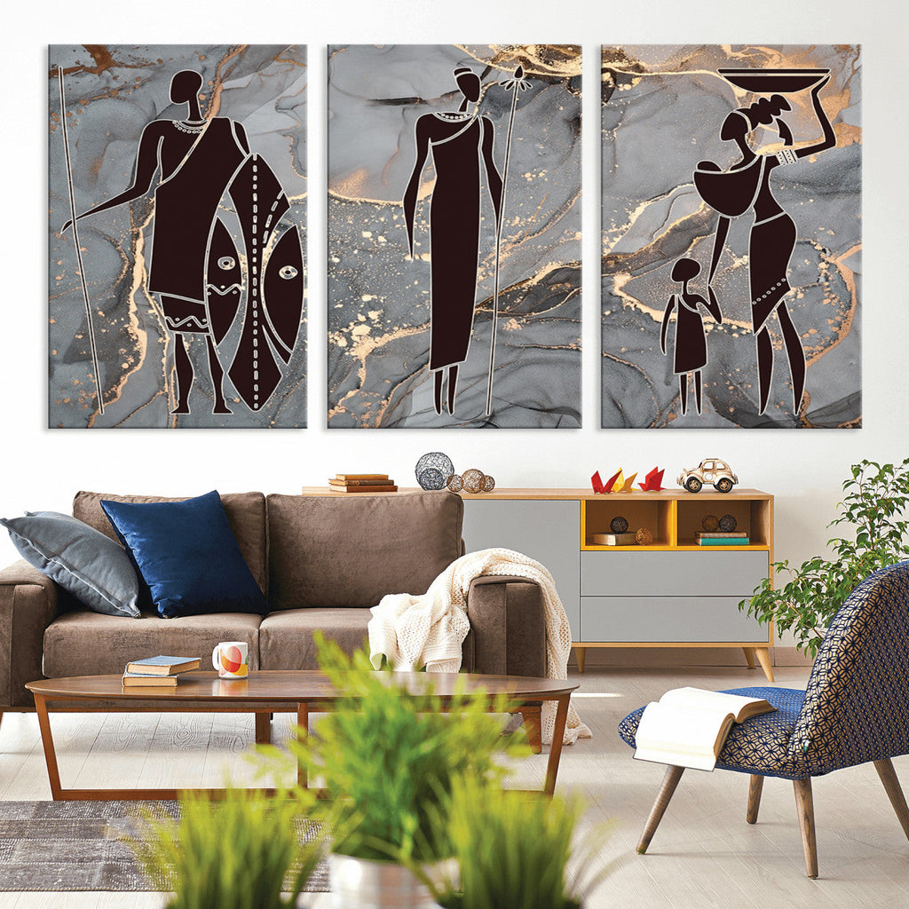 African American Wall Art | Elegant African Women Canvas Print