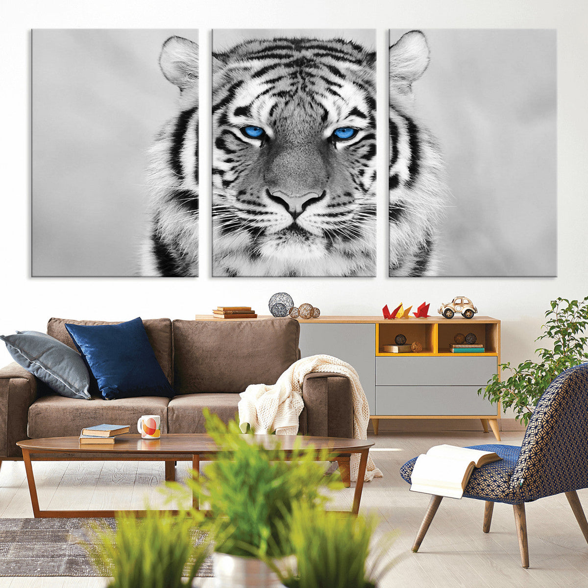 Tiger Canvas Artwork Wall Art Print