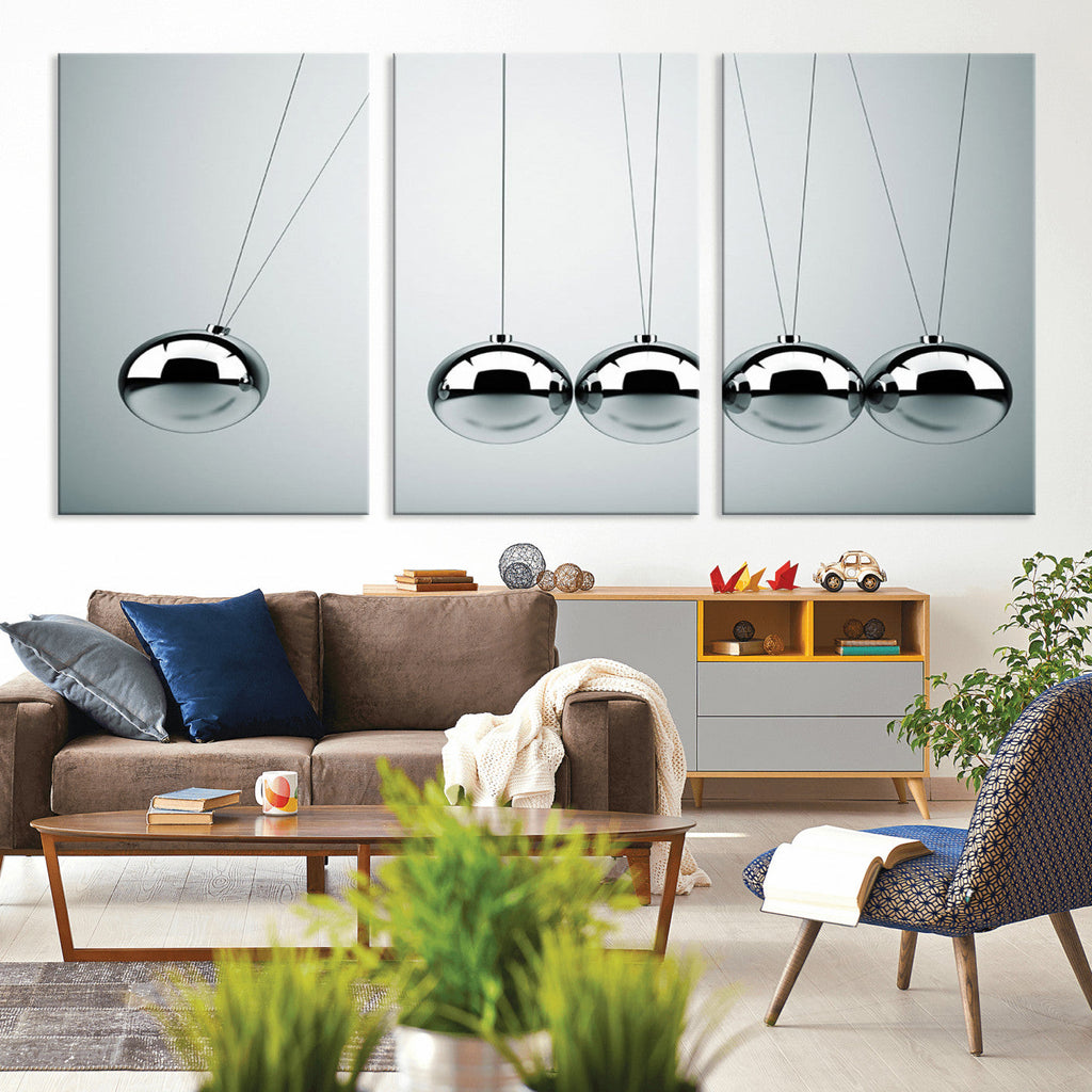 Newton's Cradle Wall Art Canvas Print | Framed Newton Cradle Wall Art