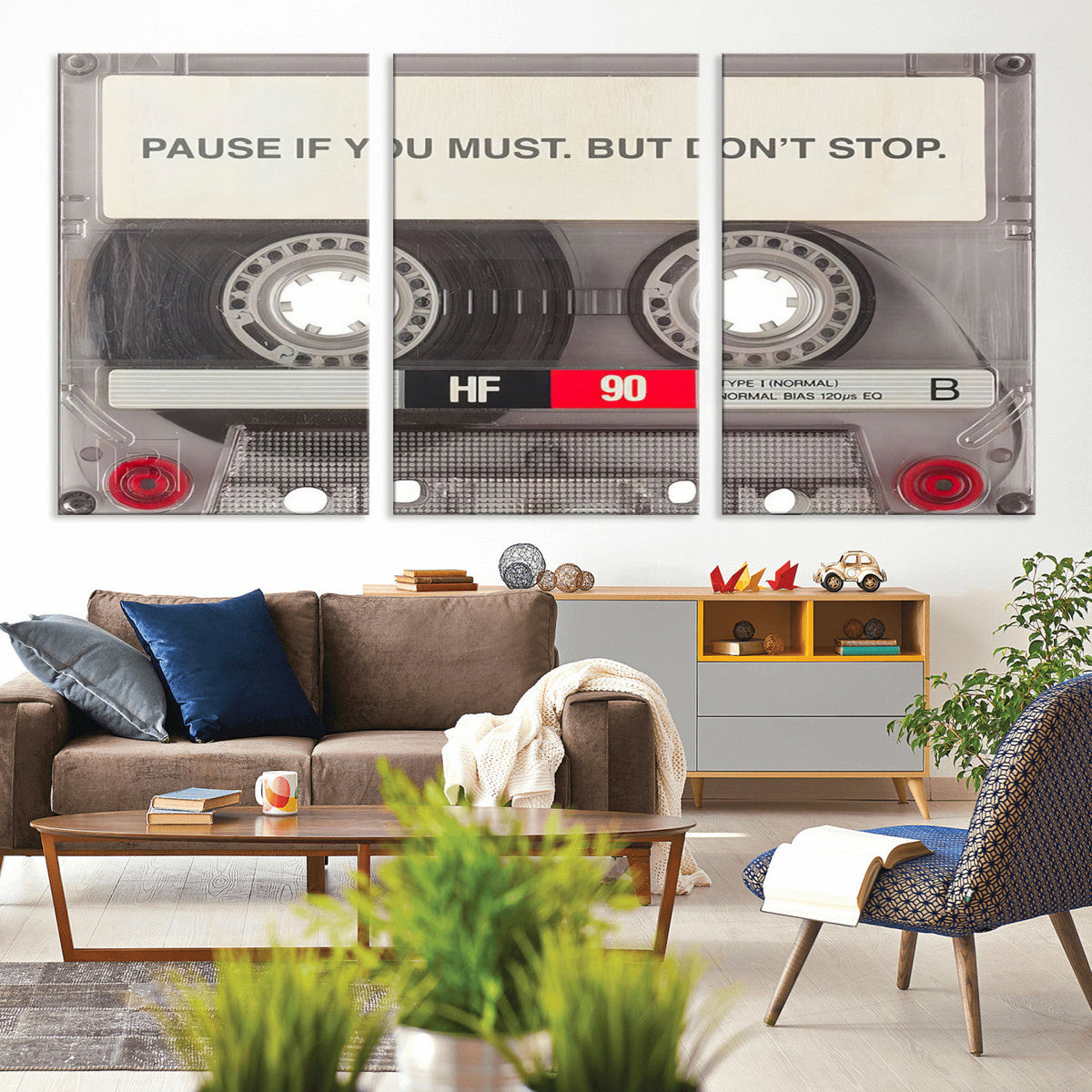 Music Cassette Iconic Wall Art Canvas Print