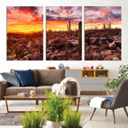 Arizona Desert Print, Western Cowboy Wall Art Print