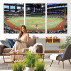 Texas Rangers Baseball Team Print, Arlington Globe Life Field Stadium Wall Art