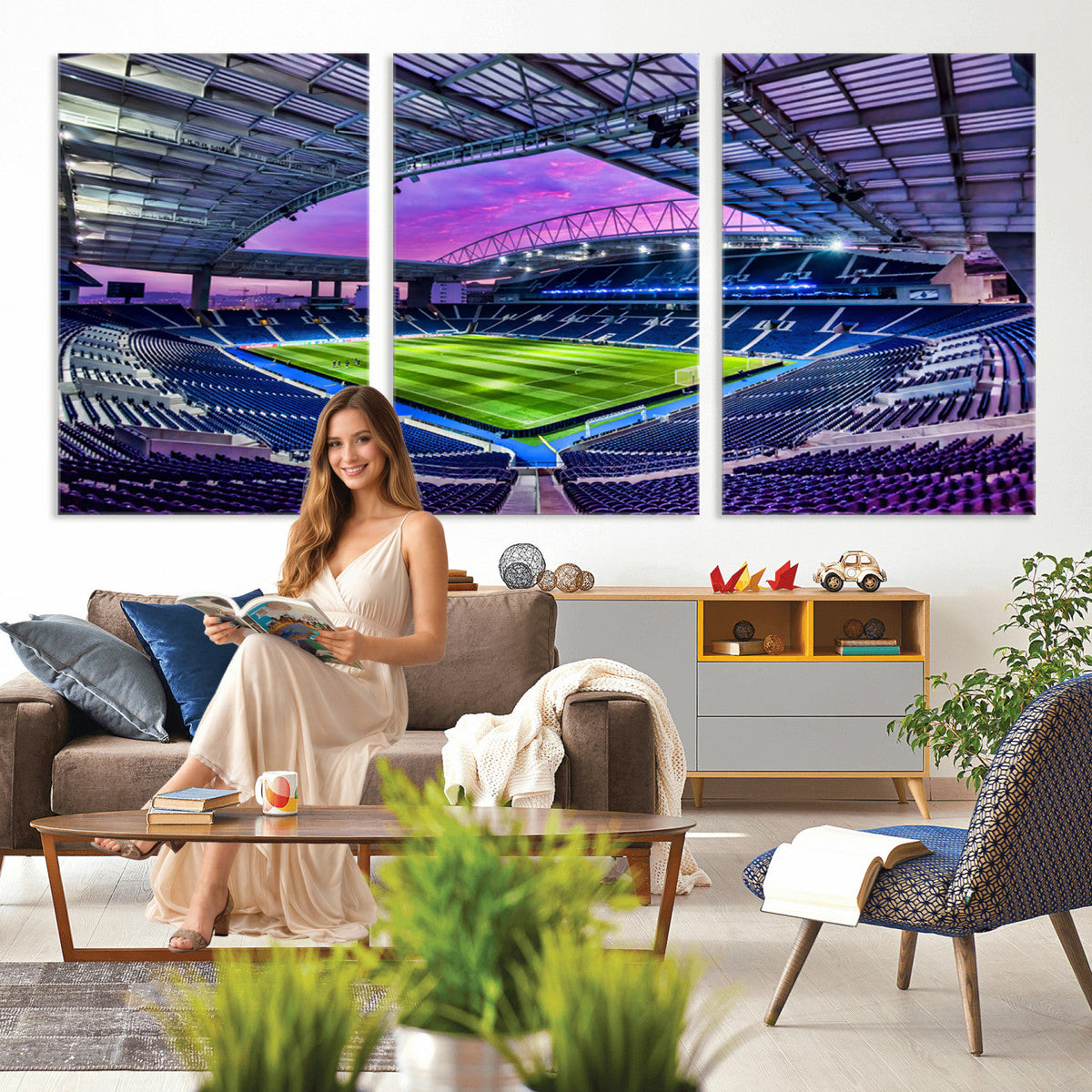 FC Porto Soccer Team Print Canvas, Dragon Stadium Wall Art