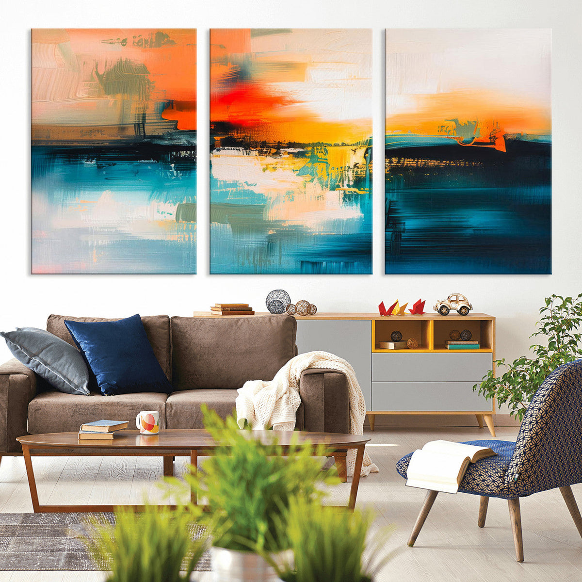 Colorful Abstract Wall Art | Bold Modern Canvas Print | Ready to Hang