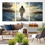 Jesus Walking on Water Wall Art | Canvas Print | Ready to Hang