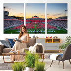 NC State Wolfpack Football Team Print Wall Art, Raleigh