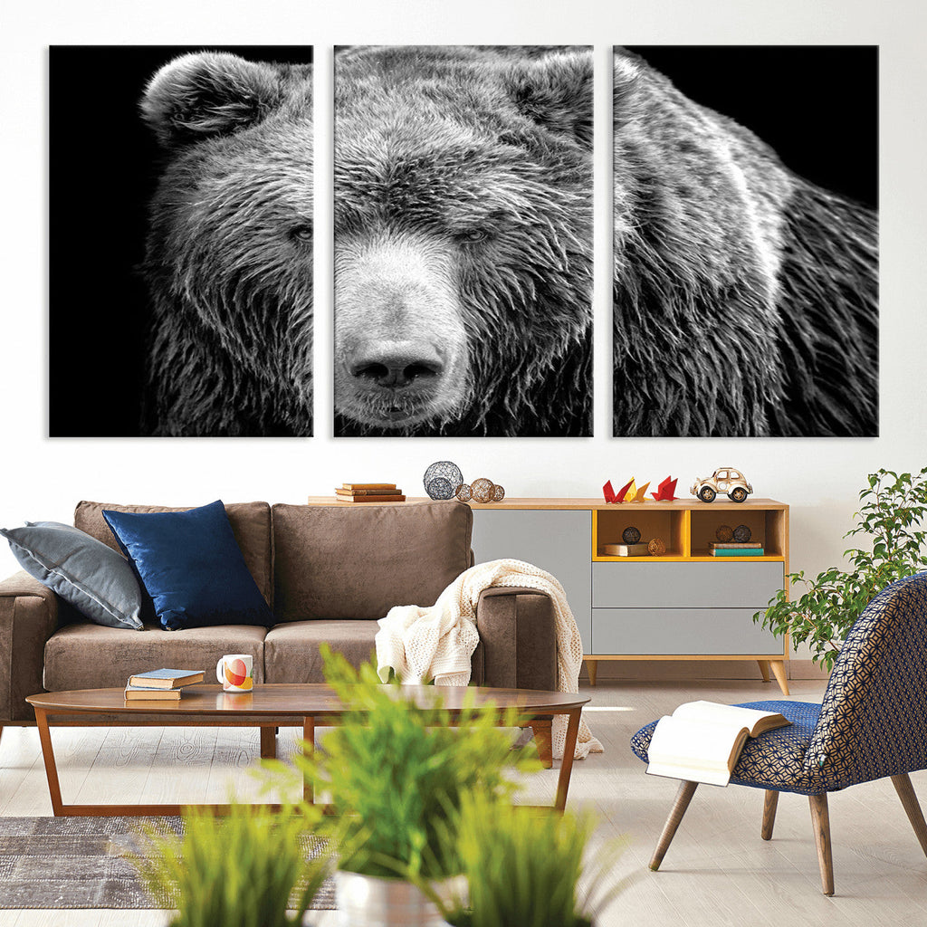 399 Grizzly Bear Canvas Print, Ready to Hang Wall Art