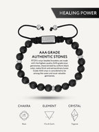 Black Onyx Beaded Bracelet  - Mykonos