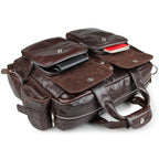 Flash Sale Vintage Leather Messenger Bag Mens Leather Briefcase