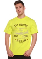 Sky Fighter Spun Bamboo® Men's Bamboo Viscose/Organic Cotton Short Sleeve Graphic T-Shirt