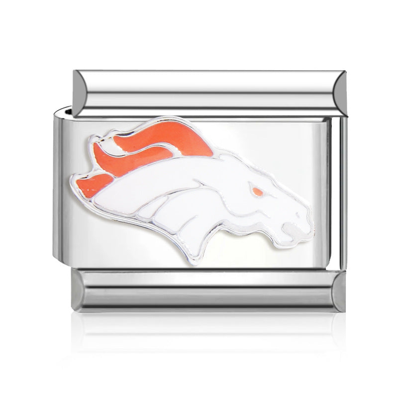 Football Team Logo Italian Charm Bracelet – Custom Gifts for Fans